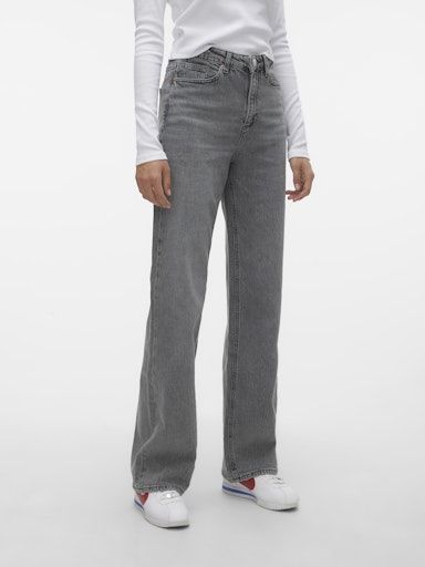 Vero Moda Tessa Wide Jeans Grey Denim