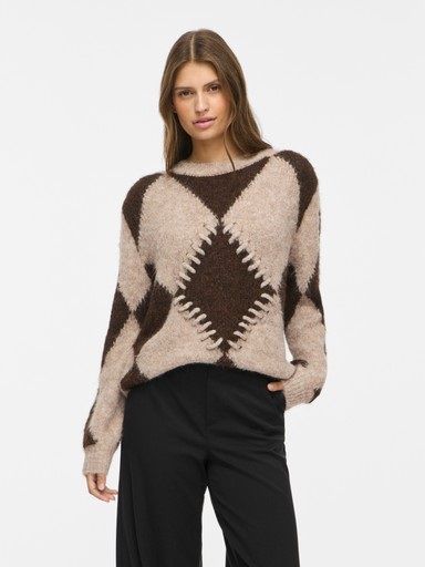 Vila Tora Knit 14117416 Nat Mel. Coffee Bean