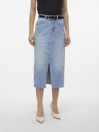 Vero Moda Veri skirt Light Blue denim