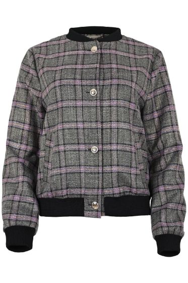 Maicazz Pauline Bomber Check Lurex