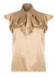 V-Hals Bodile Top Gold