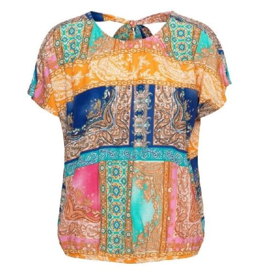 & Co Alisa BL375 Top Cobalt Multi