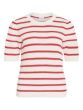 Vila Dalo Knit Top White Al Stripes