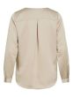 Vila Ellette satin shirt Cement