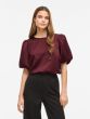 Vila ViEllette Satin Top Port Royale