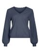 Vila Emi knit Top Vintage Indigo