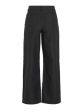Vila Freya Coated Wide Pants Black
