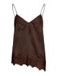 Vila Lea Strap Top 14117880 Coffee Bean