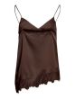 Vila Lea Strap Top 14117880 Coffee Bean