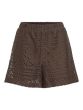 Vila Merinda Shorts Slate Black