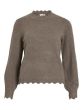 Vila Nikolina Knit Top Falcon