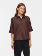 Vila Ofala shirt 14113514 Coffee Bean