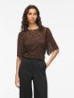 Vila Stacia lace Top Coffee Bean