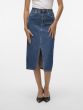 Vero Moda Veri Skirt Med Blue denim