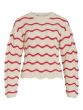Vila Wave Pointelle Top Stripes