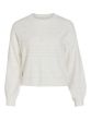 Vila ril pointelle knit White Alyssum