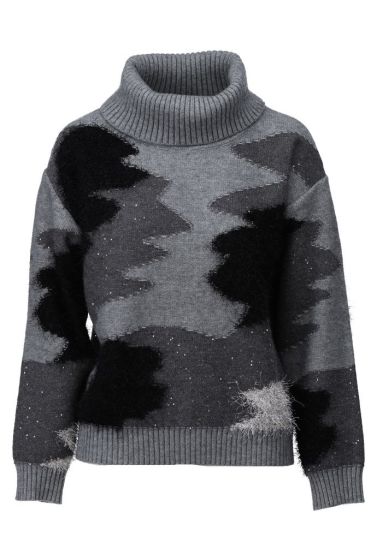 K-Design Trui  B862 Grey Melange