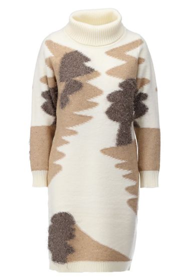 K-Design Dress B863 Ecru