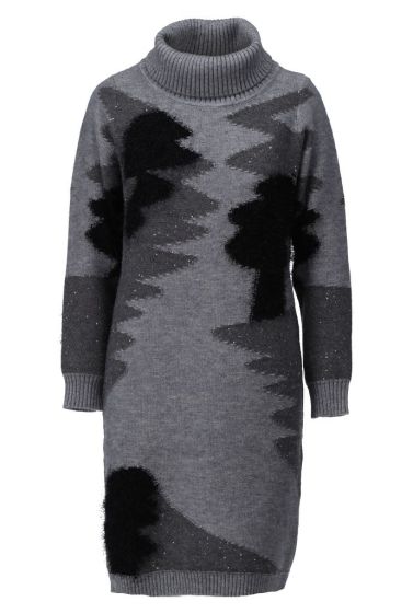 K-Design Dress  B863 Grey