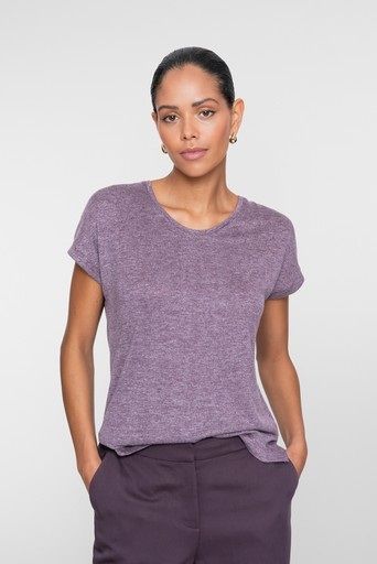 Geisha 62873-24 T-Shirt Aubergine