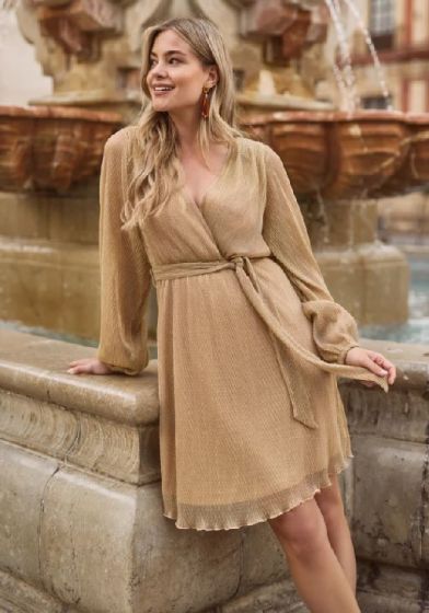 Freebird Dalena Dress Gold