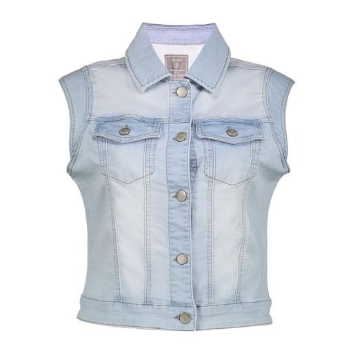 Geisha 55021-10 Gilet Bleached denim