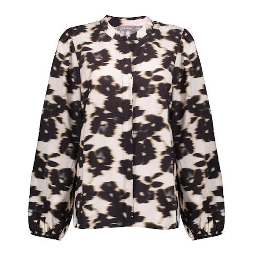 Geisha 53755-20 Blouse Wool White Black