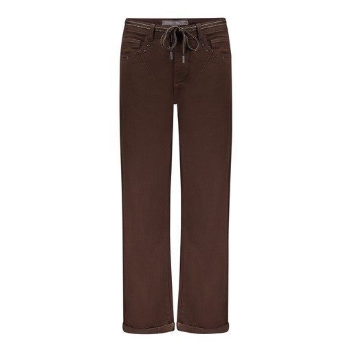 Geisha 61813-10 Balloon linen Jeans Brown
