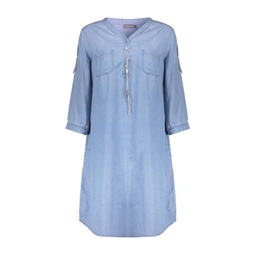 Geisha Jet Dress Bleached Denim