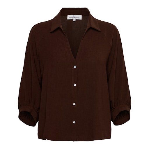 &Co BL436 Blouse Chocolate