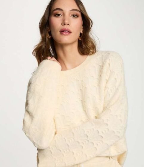 Morgan Medine Trui Ivoire