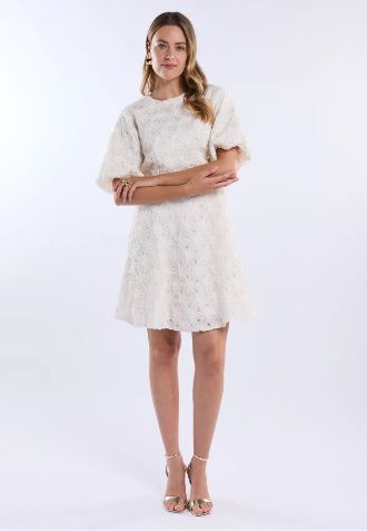Freebird Dottie Dress Off White