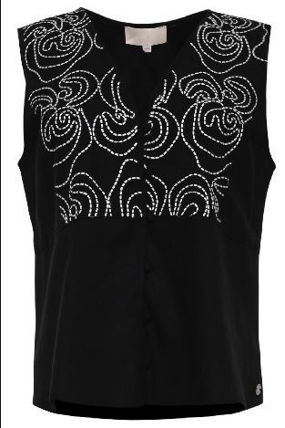 Maicazz Talia Top Gilet Black