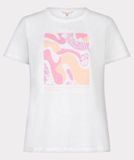EsQualo 05014 T-Shirt Wit Rose