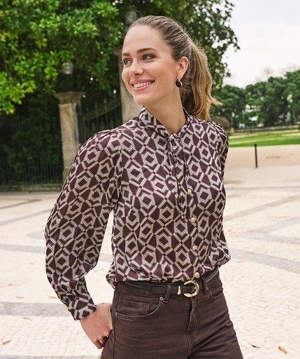 EsQualo 14508 Blouse Print
