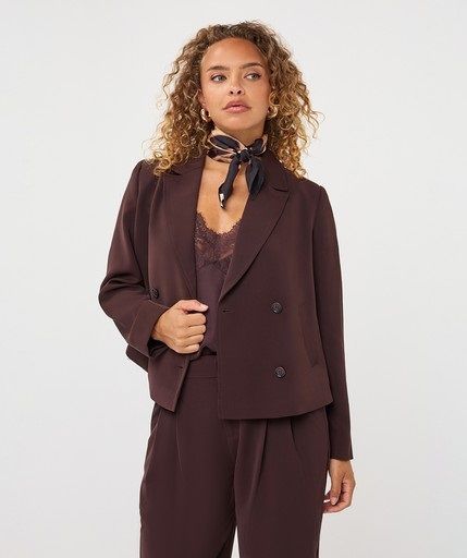 EsQualo 10500 Blazer Cropped Cacao