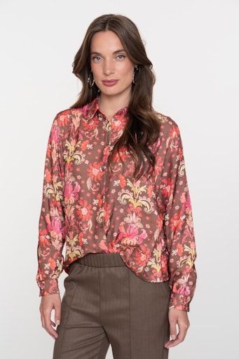 Geisha 53938-20 Blouse Brown soft Red