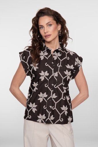 Geisha 63212-20 Blouse Chocolate