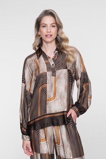 Geisha 63570-70 Blouse Brown sand