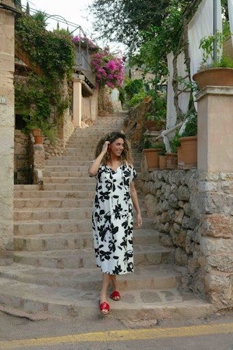 Exxcellent Aryelle Dress Off White Black