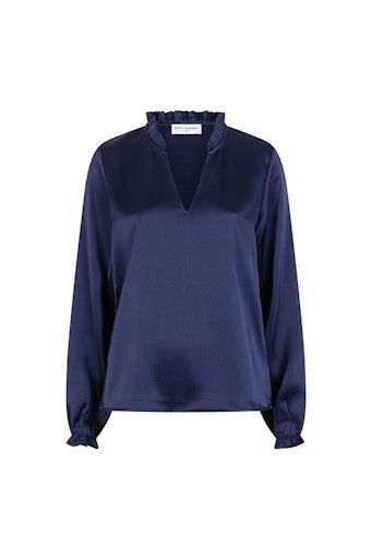 Lofty Manner Eliza Blouse Navy Blue