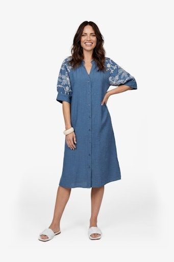 G-Maxx Elowen Dress denim Med. Blue