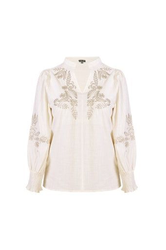 Exxellent Hanna top Ecru