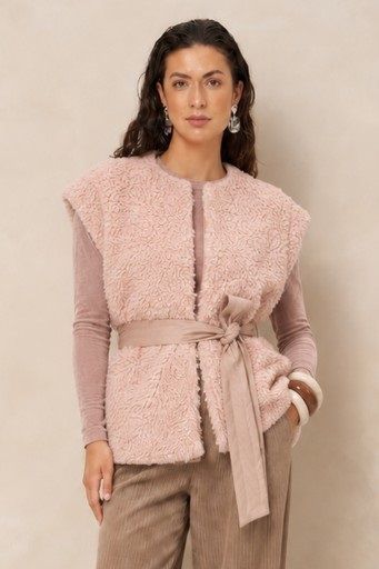 Lofty Manner Jea Gilet Light Pink