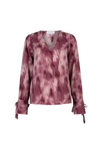 Lofty Manner Lora Blouse Mauve Ombre