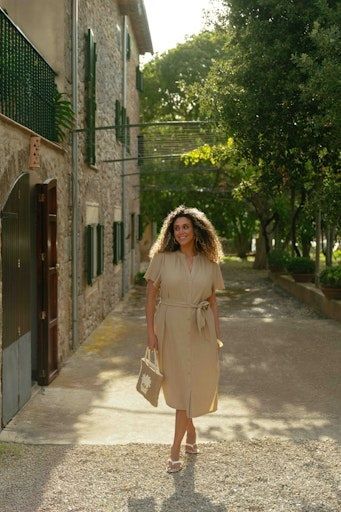 Exxcellent Manola dress Khaki