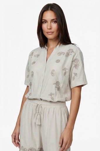 G-Maxx Ottillia Blouse Sand